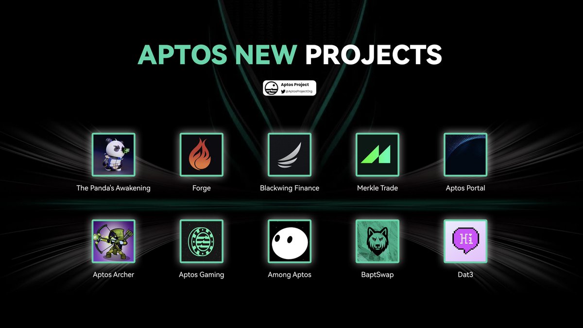 Aptos Project (@aptosprojectorg) on Twitter photo π₯ NEW PROJECTS ON APTOS π’
π <a href="/chatdat3/">DAT3 | Whitelist is open NOW</a>
π <a href="/PandasAwakening/">The Panda's Awakening (Minting π)</a>
π @baptswap
π <a href="/AmongAptos/">Among Aptos | SOLD OUT</a>
π <a href="/GamingLabsAptos/">Aptos Gaming Labs</a>
π <a href="/AptosArcher/">Aptos Archer</a>
π @merkle_trade
π <a href="/AptosPortal/">Aptos Portal</a>
π <a href="/blackwing_fi/">Blackwing</a>
The number of <a href="/Aptos_Network/">Aptos Network (has moved to Aptos!)</a> projects is expanding rapidly due to its fantastic scalability. π
#NFTs π₯ NEW PROJECTS ON APTOS π’
π <a href="/chatdat3/">DAT3 | Whitelist is open NOW</a>
π <a href="/PandasAwakening/">The Panda's Awakening (Minting π)</a>
π @baptswap
π <a href="/AmongAptos/">Among Aptos | SOLD OUT</a>
π <a href="/GamingLabsAptos/">Aptos Gaming Labs</a>
π <a href="/AptosArcher/">Aptos Archer</a>
π @merkle_trade
π <a href="/AptosPortal/">Aptos Portal</a>
π <a href="/blackwing_fi/">Blackwing</a>
The number of <a href="/Aptos_Network/">Aptos Network (has moved to Aptos!)</a> projects is expanding rapidly due to its fantastic scalability. π
#NFTs