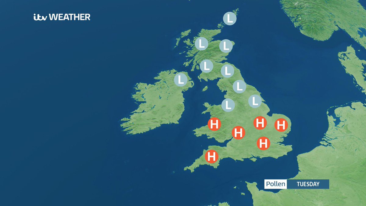 alexberesfordTV's tweet photo. Got the sniffles? Tree Pollen is high in the south today. https://t.co/TbfDi9BEEo
