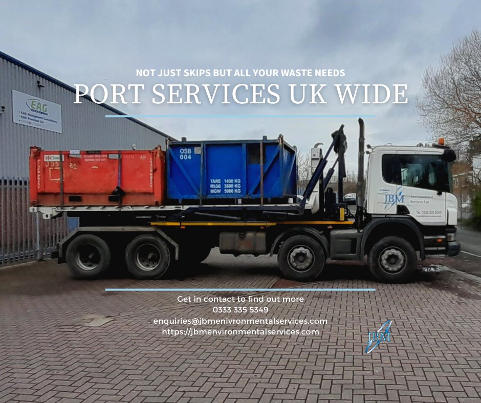 jbmenvironment's tweet photo. Need reliable waste management for your port project? JBM offers efficient solutions for offshore and onshore sources, with nationwide coverage and cost-effective services. Contact us today.  03333355349 #JBMEnvironmentalServices #PortWasteManagement #WasteRemoval https://t.co/BGA0Yktuze