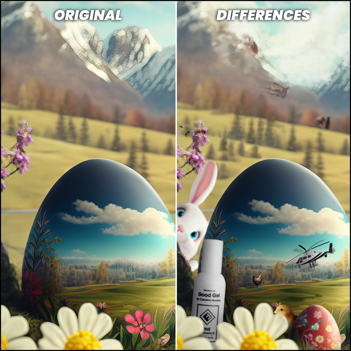 GAME TIME! 🎮 You’ve all gotten pretty good at spotting the differences in these games, so this time round we’re giving it our all! 🥳 We will tell you this though… it’s Easter themed, so we “HOP” you’re ready. 🐰 Tell us in the comments what differences you can see. 👀