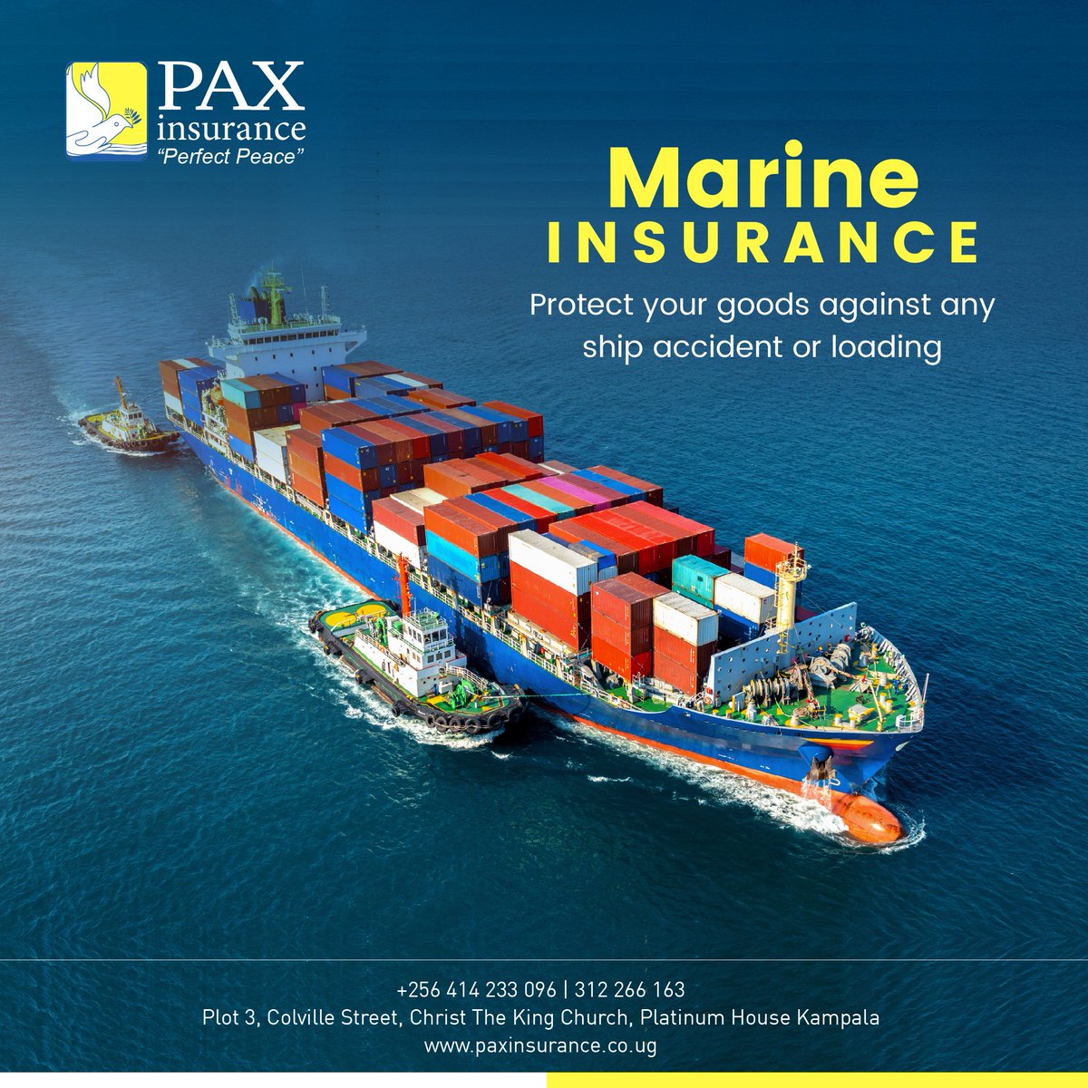 Sail your goods with confidence and protection of your voyage with our reliable #marineinsurance! 🌊⛵️🚢 

Call our agents on +256 312 266 163

#marineinsurance #seafaring #voyage #protection #peaceofmind #insurance #safetyatsea