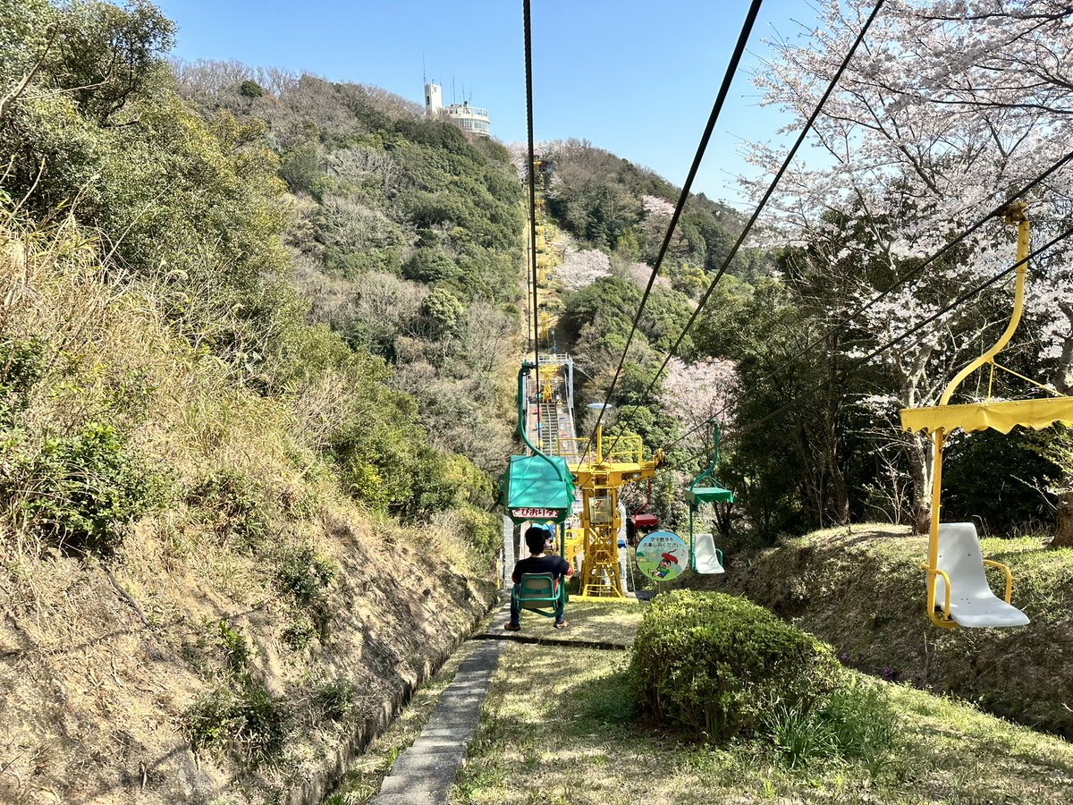 Art__Pi's tweet photo. 多分彼は初めてのロープウェイ

 #お花見
 #ロープウェイ https://t.co/2022WHlV2e