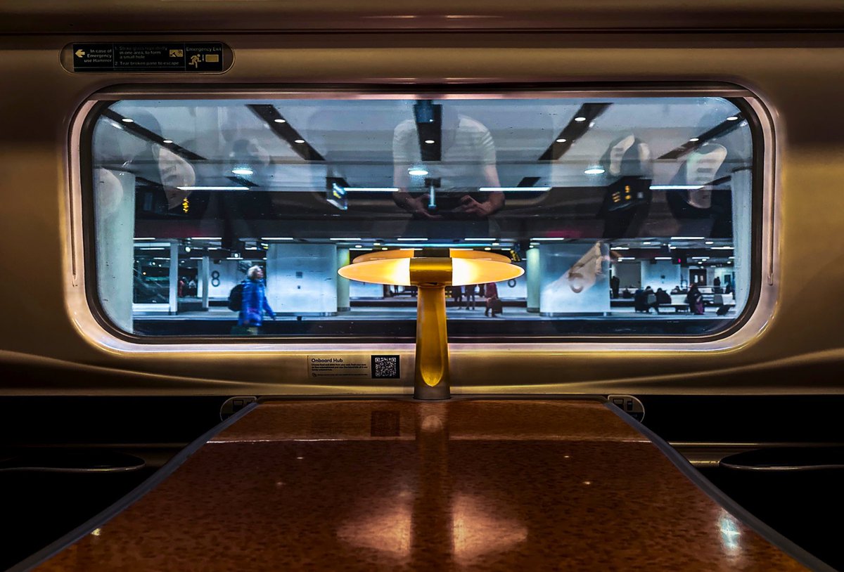 It’s Tim Dunn Tuesday!

Beautiful <a href="/NetworkRailBHM/">Birmingham New Street</a> Birmingham New Street <a href="/AvantiWestCoast/">Avanti West Coast</a> window symmetry.
Credit: Tim Dunn <a href="/MrTimDunn/">Tim Dunn</a>

#RailwaySymmetry #Symmetry #Birmingham
#BirminghamNewStreet #AvantiWestCoast #TimDunn #TimDunnTuesday #TravelByTrain