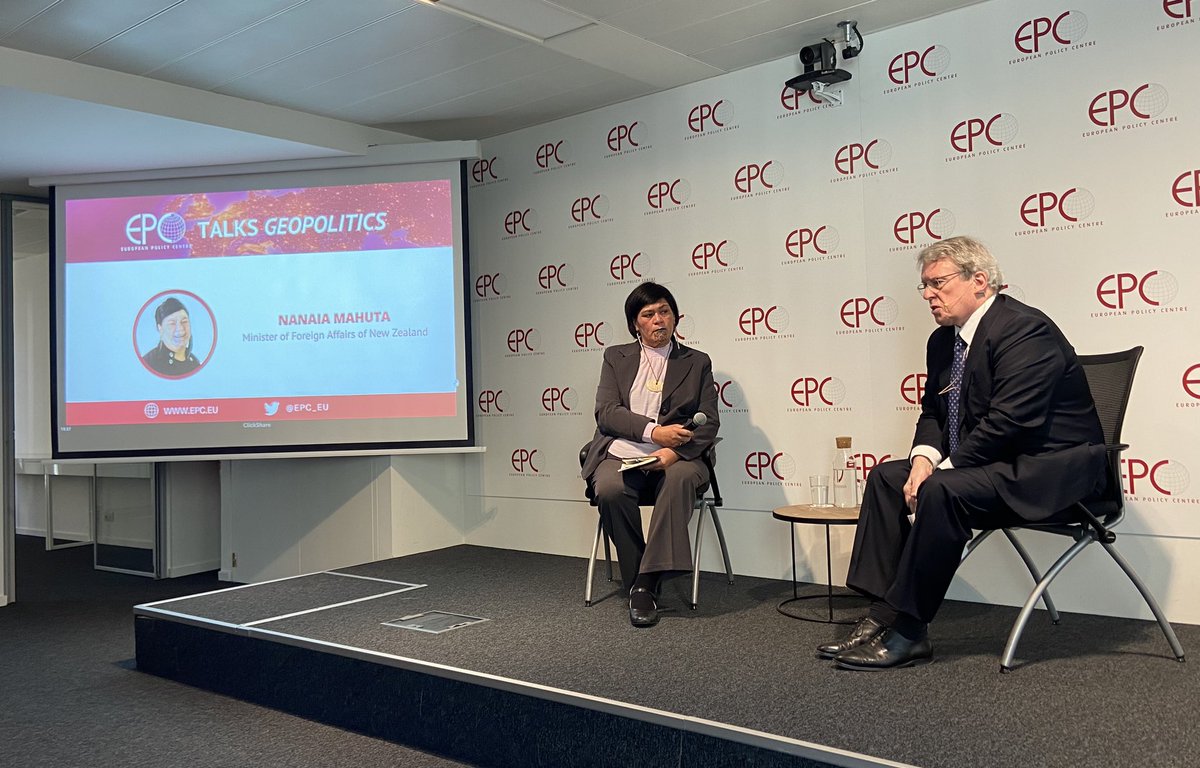 Live now, a week after @vonderleyen speech at @epc_eu, Hon. New Zeland Minister of Foreign Affairs @NanaiaMahuta talks about multilateralism-bilateral relations with China, the Pacific and the EU @EU_Partnerships @EU_Commission @EUPasifika @EUinNZ