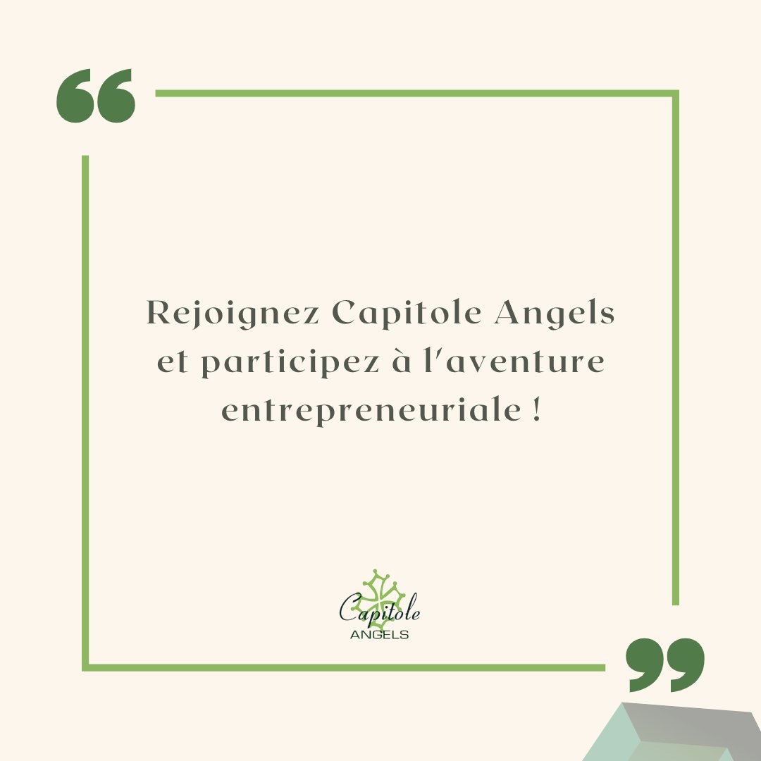 Vous êtes un passionné d'entrepreneuriat et vous cherchez à investir dans des projets innovants ? Devenez membre de Capitole Angels, le réseau de référence dans la région Occitanie Ouest ! 🚀 #CapitoleAngels #BusinessAngel #Investissement #Entrepreneuriat #Startups #Innovation