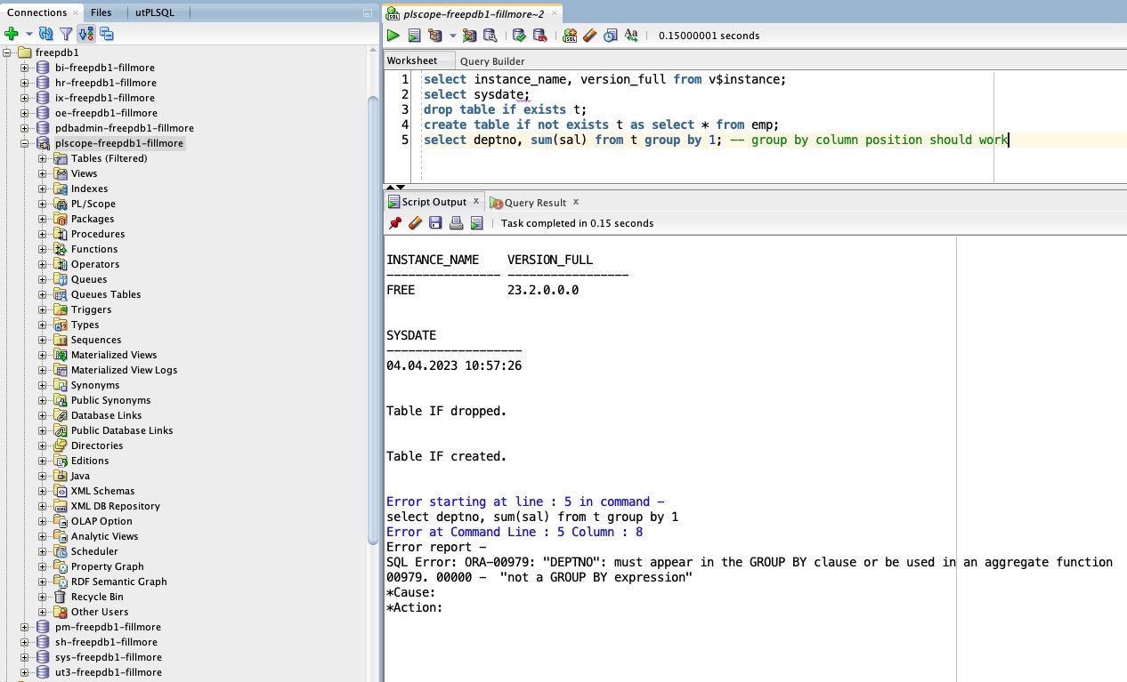 Philipp salvisberg on twitter i ve installed oracle database 23c free