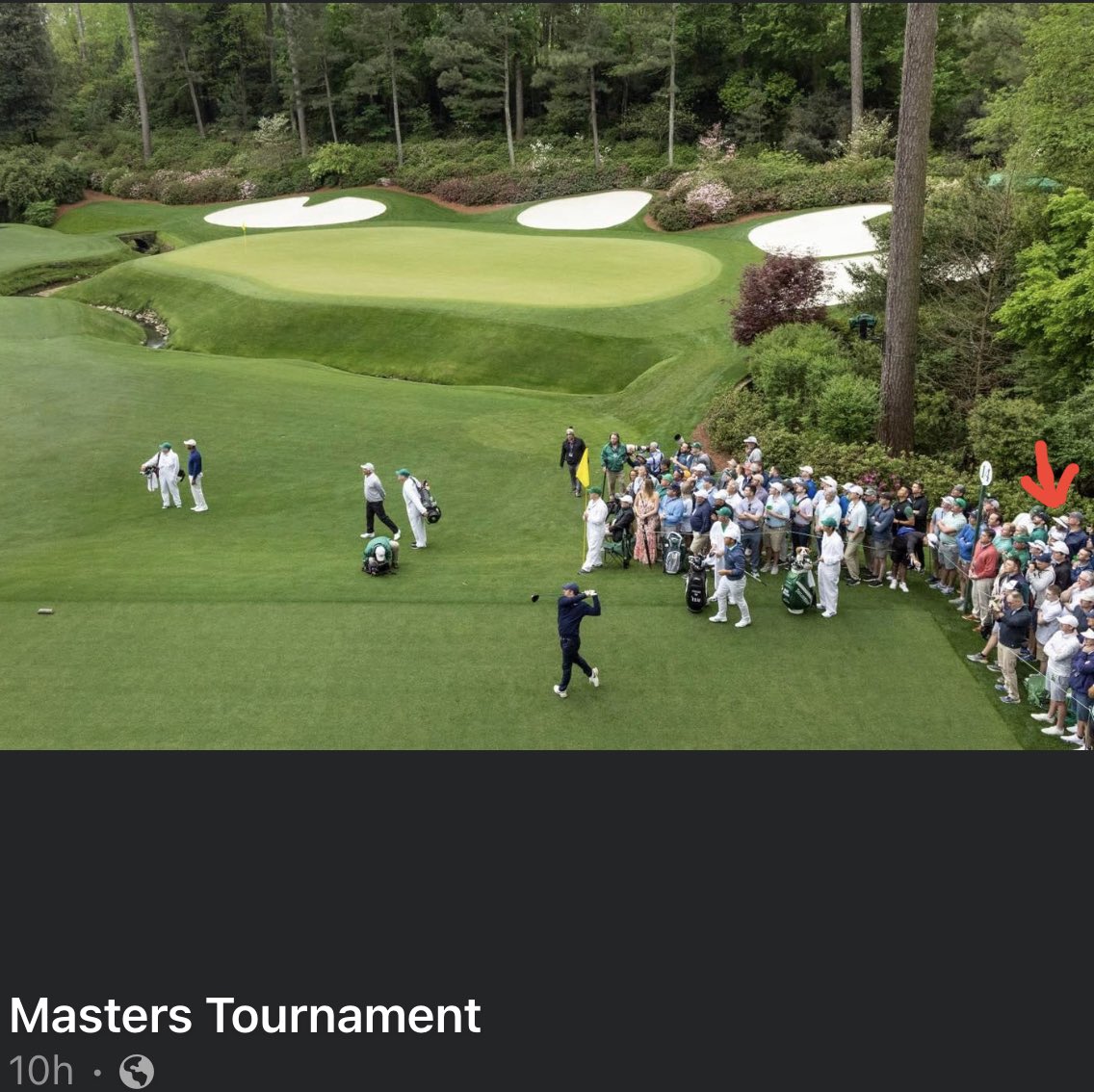 joesterett's tweet photo. @practicalgolf looks like you got your picture taken at Amen Corner. 

Great time out there yesterday with you and Tyler. 23,591 steps and LOTS of hills! https://t.co/yxDwjNnxGu