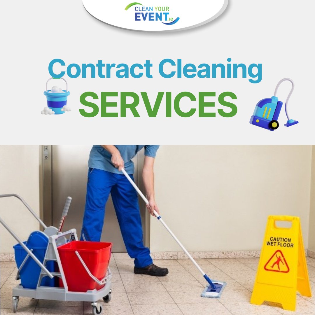We offers a complete contract cleaning service that lets you focus on your business in a clean and hygienic environment. 💯

By hiring our commercial cleaning, you can ensure your facilities are clean and well-maintained for clients &amp; employees. ✔️📲bit.ly/CleanYourEvent