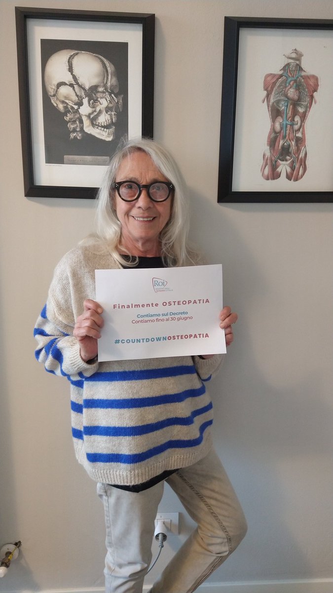 Cittadini per #COUNTDOWNOSTEOPATIA -88 giorni al 30.06.23, data indicata dall’ultimo Decreto Milleproroghe per concludere l’iter della legge che istituisce la nostra professione.
<a href="/mur_gov_/">Ministero dell'Università e della Ricerca</a>
<a href="/BerniniAM/">Anna Maria Bernini 🇮🇹</a>
<a href="/MinisteroSalute/">Ministero della Salute</a>
<a href="/marcellogemmato/">Marcello Gemmato 🇮🇹</a>
#osteopatia #osteopati <a href="/ROI_Osteopati/">ROI</a>