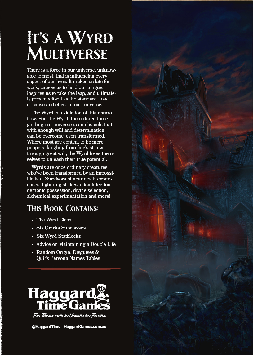HaggardTime's tweet photo. #TheWyrdClass is what happens when Eddie Brock meets Venom, June Moon meets The Enchantress, and The Fantastic Four fall through that cosmic storm! What should have killed them, has only made them stronger!

Available now for #DnD5e only on @DriveThruRPG. https://t.co/pqKm7Yj1Sv https://t.co/k5y0ZqBT8G
