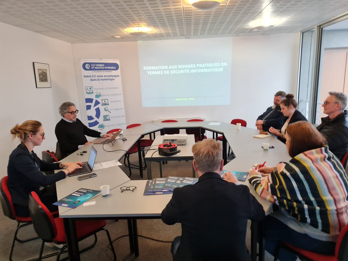 Workshop de sensibilisation aux bonnes pratiques en termes de sécurité informatique auprès des PME et TPE de notre territoire  en partenariat avec la <a href="/CCITarbesHP/">CCI Tarbes et HP</a> 
lameleeadour.com/evenements/les…