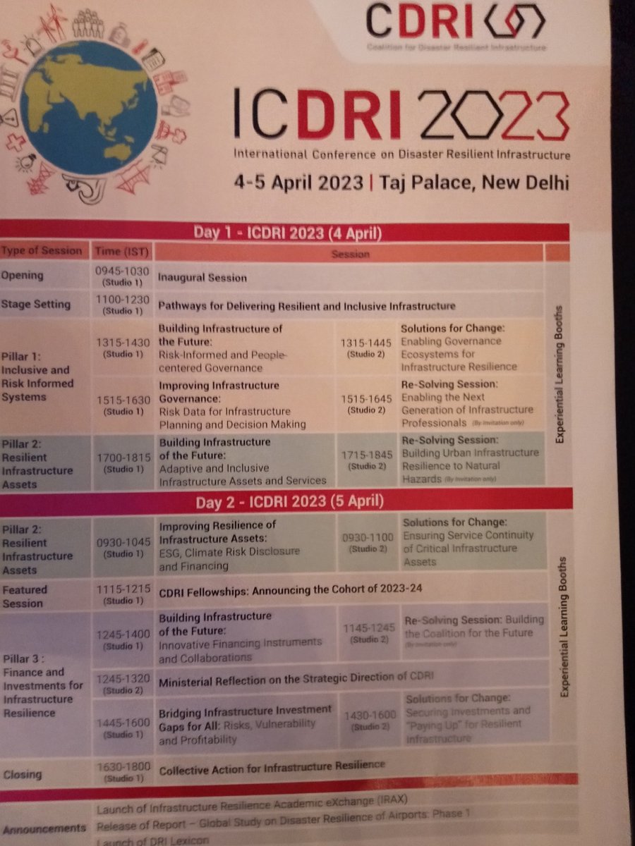 KenyanReg's tweet photo. And we are on.... Looking forward to these very exciting conversations on #DisasterResilientInfrastucture hosted by @cdri_world #3IF @KDI_Kenya https://t.co/6XXwjZveL2