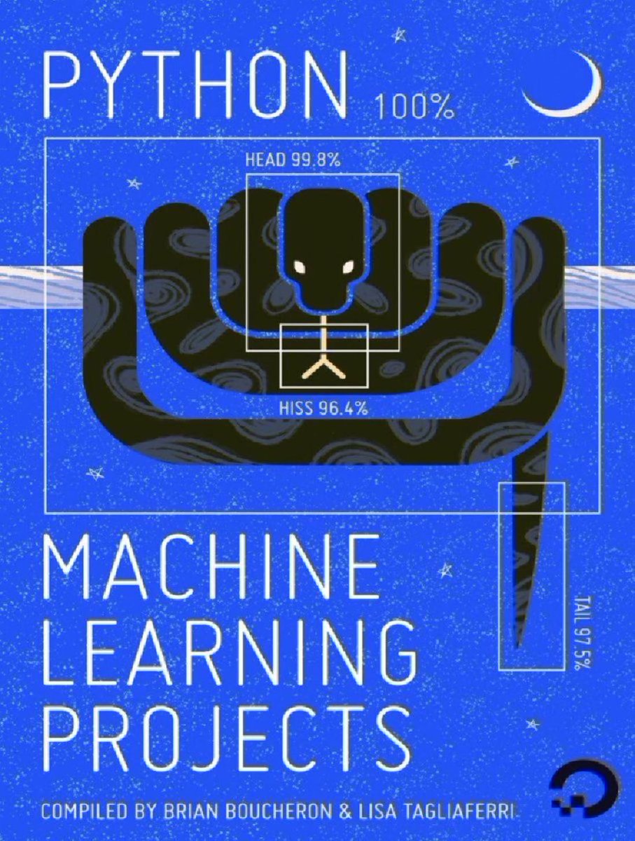KirkDBorne's tweet photo. [Free PDF Download] #Python Machine Learning Projects: https://t.co/txdGjH4HQK
————
#BigData #DataScience #AI #MachineLearning #DataScientists #Coding #100DaysOfCode https://t.co/sb8cBTqK3C