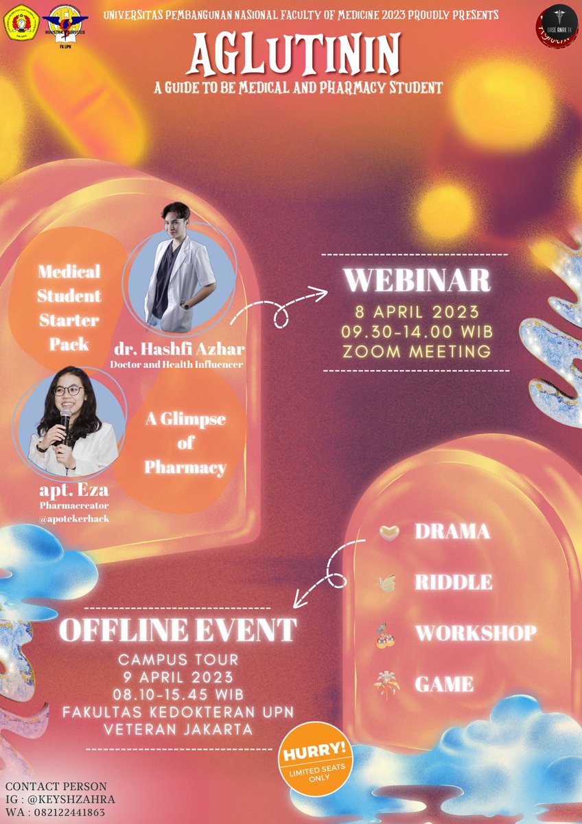 BaseAnakFK's tweet photo. dok ikut open house FK UPNVJ (Kedokteran dan Farmasi) yukk! dibuka untuk semuanyaa ya. ada webinar (online) dan hands-onnya (offline) dijamin seru!!! yuk langsung kepoin instagramnya ya @/openhousefkupnvj https://t.co/lLmO0wqCbE