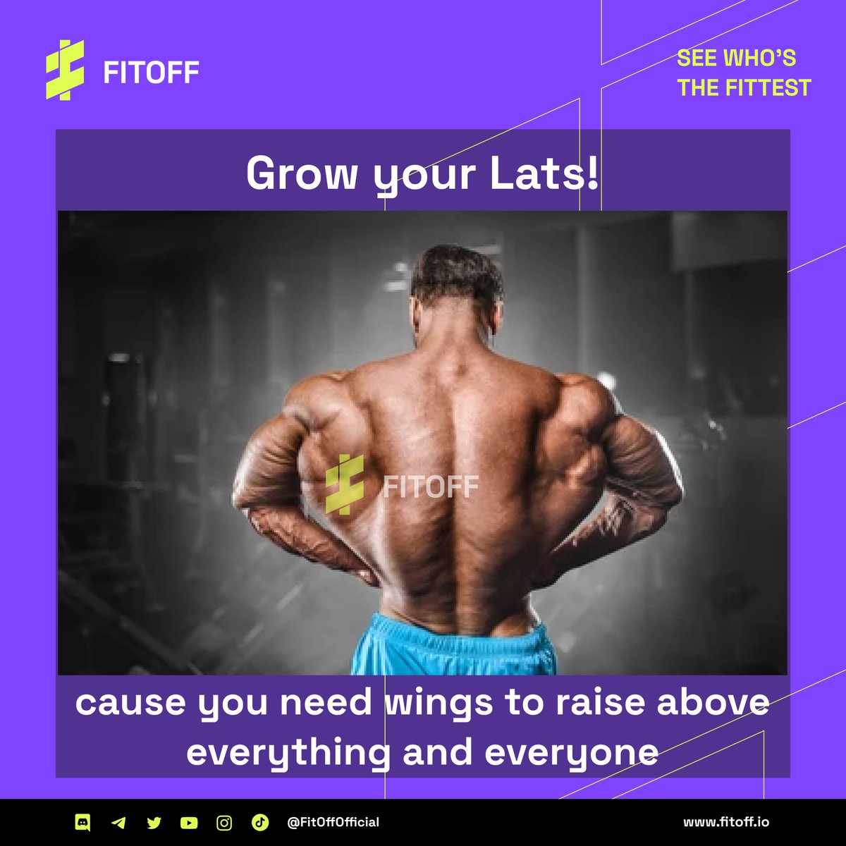FitOffOfficial's tweet photo. GM All!! Don't forget to train your back! Cause you need lats to get that massive gym bro physique ๐ช
Regarding our launch, We need more time to fix some problems.. We will let you know when we're live on OpenSea! Thanks for you patience and support..
#FitOff #Meme #Back #NFTs https://t.co/PEgb8zvjNq