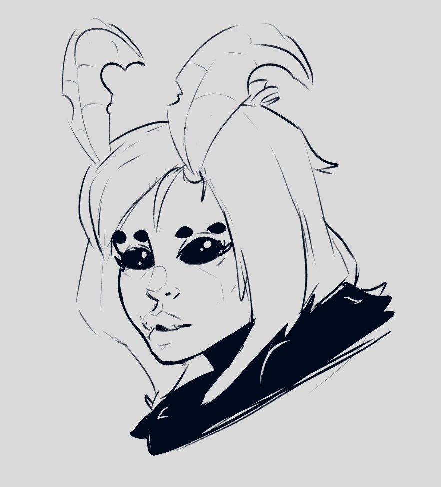 critterstew's tweet photo. Something something moth-balls... I don't think that'll get rid of her. A morning #redddit sketch request with a little warmup portrait, too! #nsfwtw #moth #mothgirl #MonsterGirls #hentaiart #matingpress #rule34 https://t.co/k2NvSh5yNp