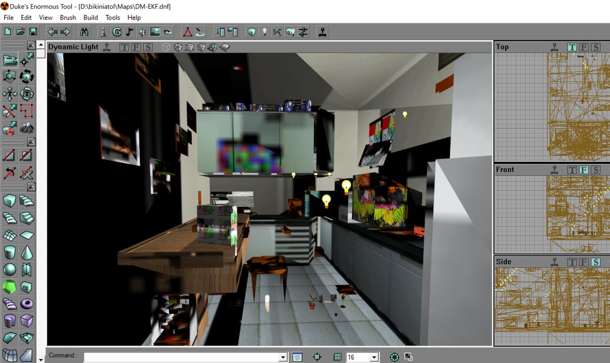 duke_unreal's tweet photo. Bugssssss. #DNF2001 RP kitchen custom map. #DukeED #UnrealED #UnrealEngine1 #UE1. https://t.co/mIS4L1GfNM