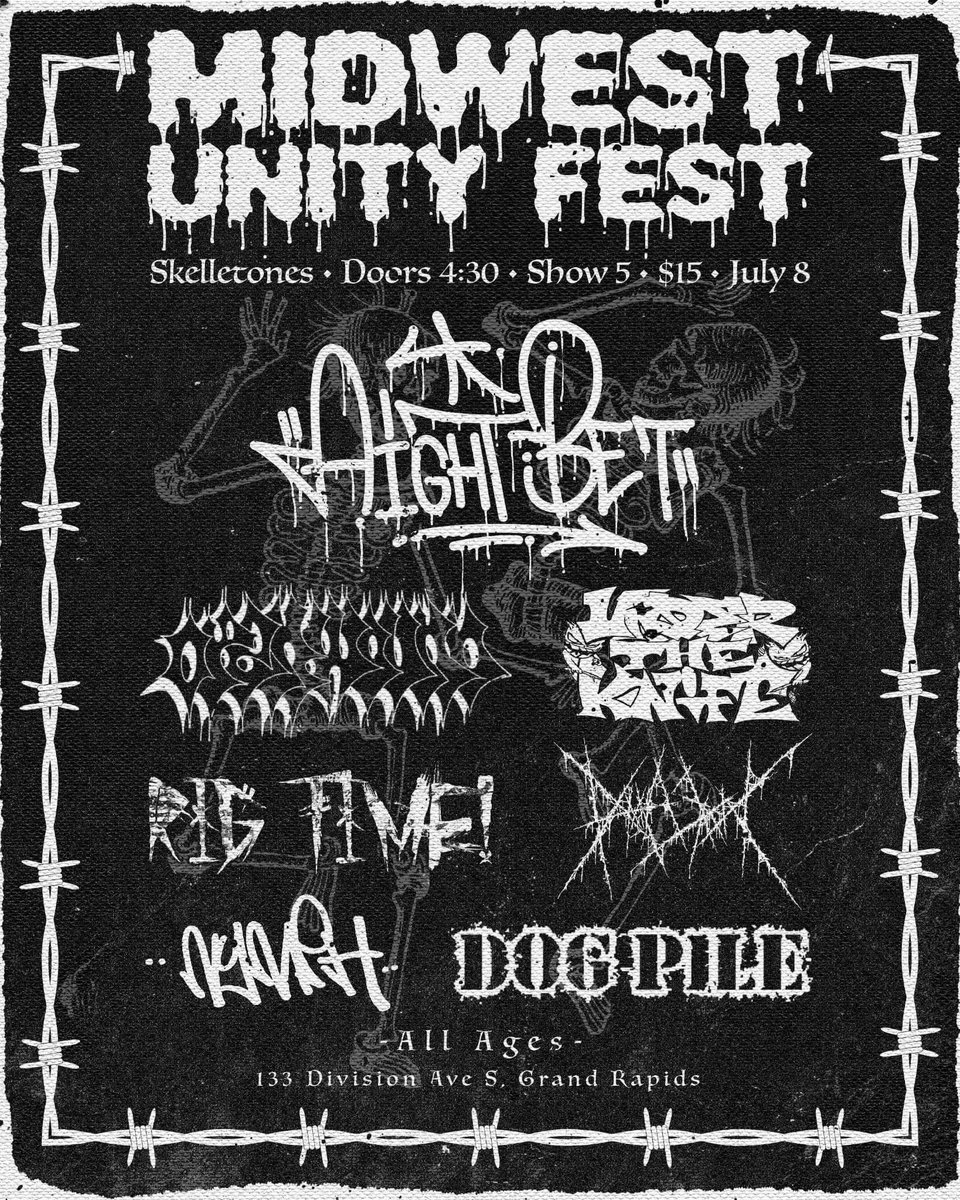 OPENWOUNDBD's tweet image. July we come back to Grand Rapids for the first time in about 7 years