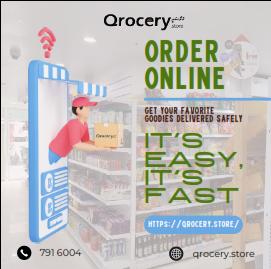online store- It's EASY ! it's FAST!
#qrocery #ramadan1444 #onlinstore #freedelivery #qrocerystore