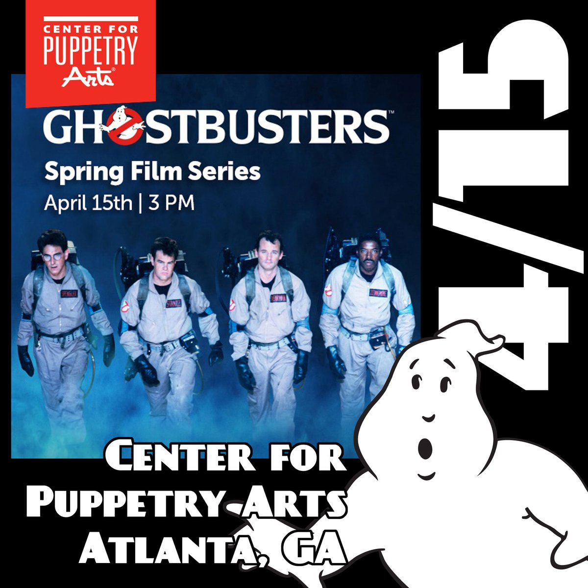 ATLGhostbusters's tweet photo. Meet us at Andretti Indoor Karting &amp; Games, Marietta this Saturday at 6pm to debut @HOLOGATE's Ghostbusters VR Academy.
The following Saturday we'll be at @CtrPuppetryArts at 2pm for a showing of #Ghostbusters (1984)
On 4/22 We'll be at @FolkloreHaunt for their 80s event! https://t.co/68RnKJRf5x