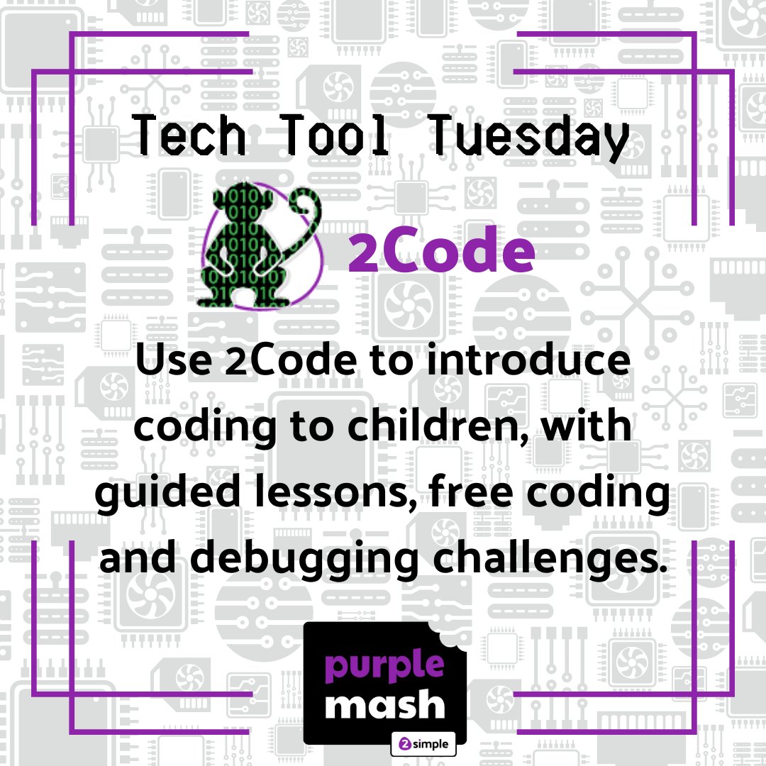 Introduce your learners to coding using 2Code!

#edtech #codingkids #purplemash #2simpleteacher