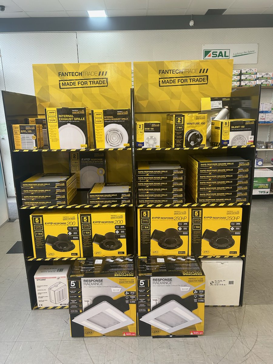 fantechtrade's tweet photo. AWM Dandy stocking the goodies 😉 

#awmdandenong #madefortrade #ventilation #tradies #sparkylife https://t.co/Uo6dh8gktl
