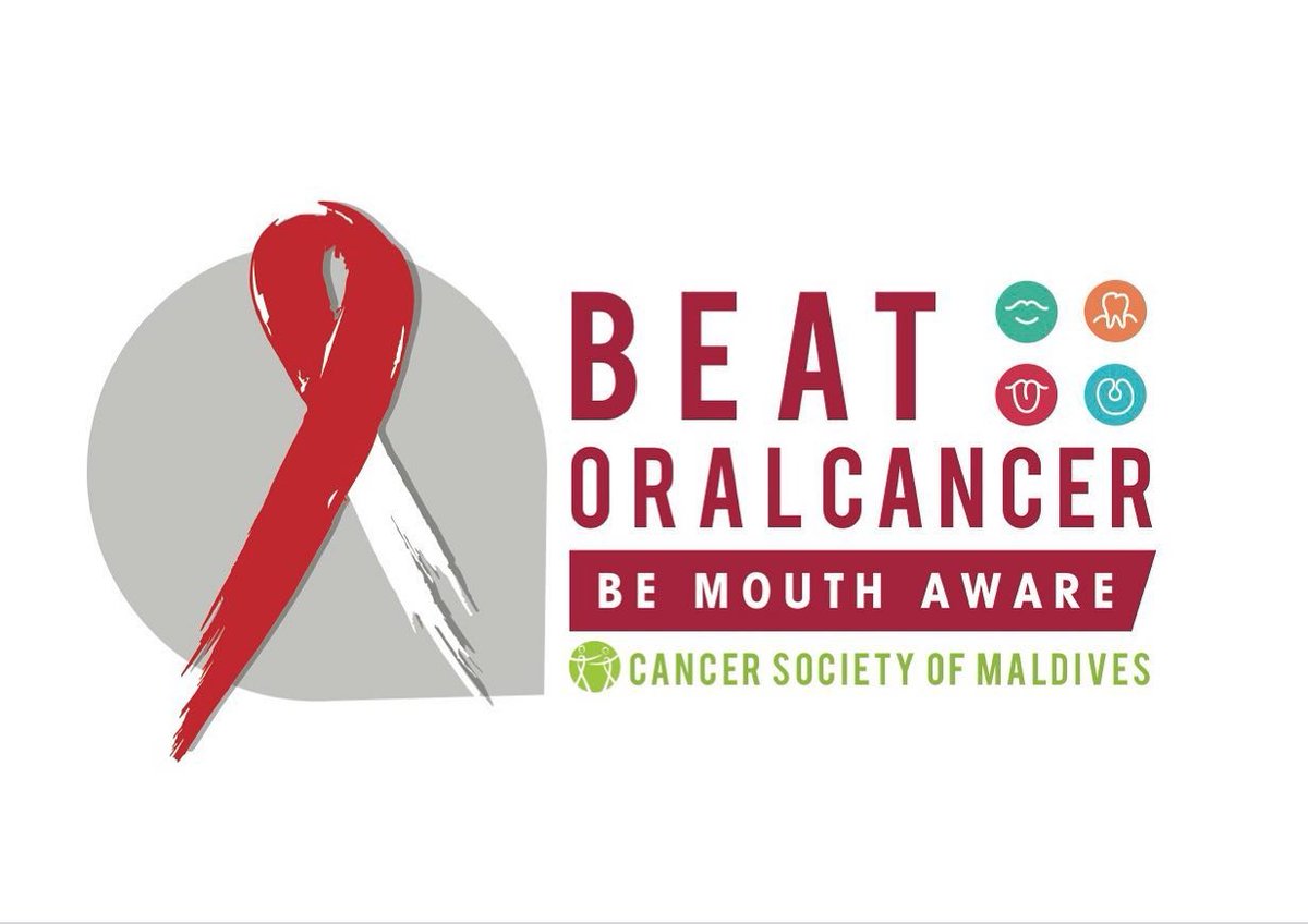 CancerSocietyMV's tweet photo. April is #OralCancer Awareness month. 

Oral cancer is one of the most common cancers in the Maldives.
Learn about the symptoms and risk factors of oral cancer and how you can prevent it.

Join us in this campaign to #BeatOralCancer https://t.co/PB7udapZJQ