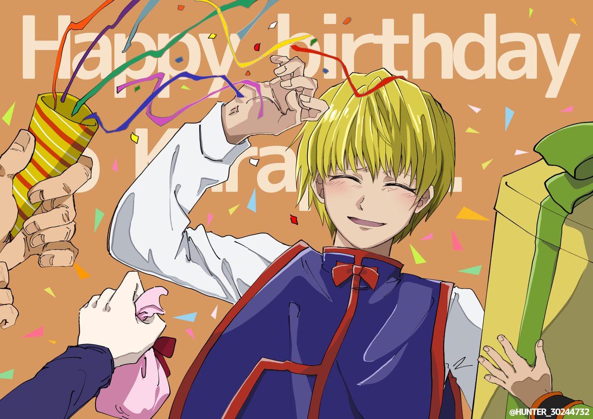 4月4日　クラピカ⛓生誕祭！🎂

Happy birthday to Kurapika!

いつもの３人に囲まれて
笑っていて欲しい🥹

#hxh
#hxhfanart 
#クラピカ生誕祭2023