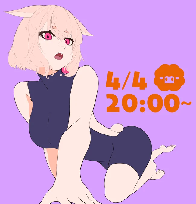 今日のめめめちゃんの配信は20:00から!#もこ田めめめ #めめアート 