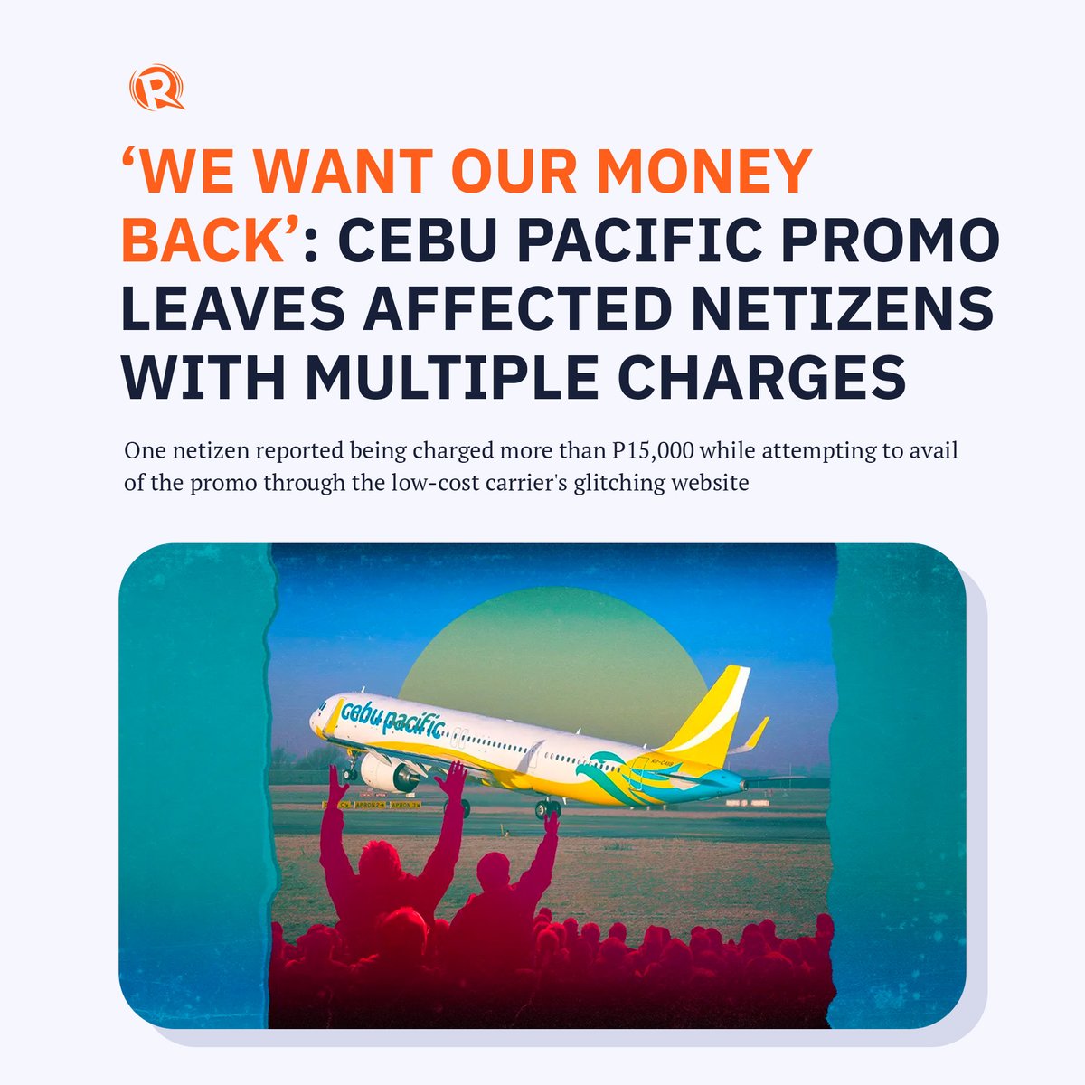 rapplerdotcom's tweet photo. The Super Pass sale, held last March 31, drew significant interest from travelers hungry for revenge travel – enough to overwhelm and crash the low-cost carrier’s website. https://t.co/z0d2nIZVBp https://t.co/hLWUaV2bHB