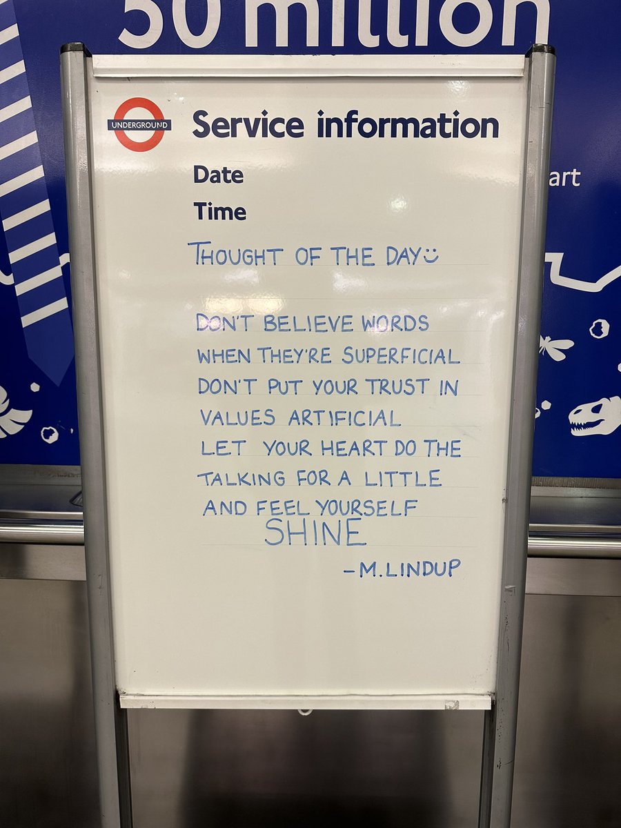 I was asked for a favourite lyric suggestion as our TOTD…..
Written up by one of my colleagues at work this morning <a href="/MikeLindup/">Mike Lindup</a>