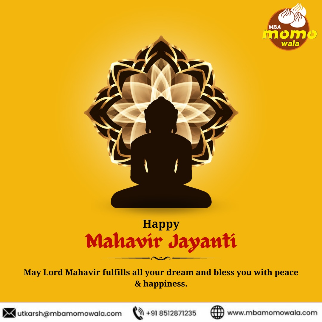 Happy Mahavir Jayanti... 📷

#mahavir #jayanti #festive #festival #religious #celebrations #festival2023 #festivalvibes #celebrationday #food  #tandoorimomos #foodie #frymomos #steamedmomos #foodblogger #foodblogging #indianfood #mbamomowala #protechplanner #digitalwebplanet