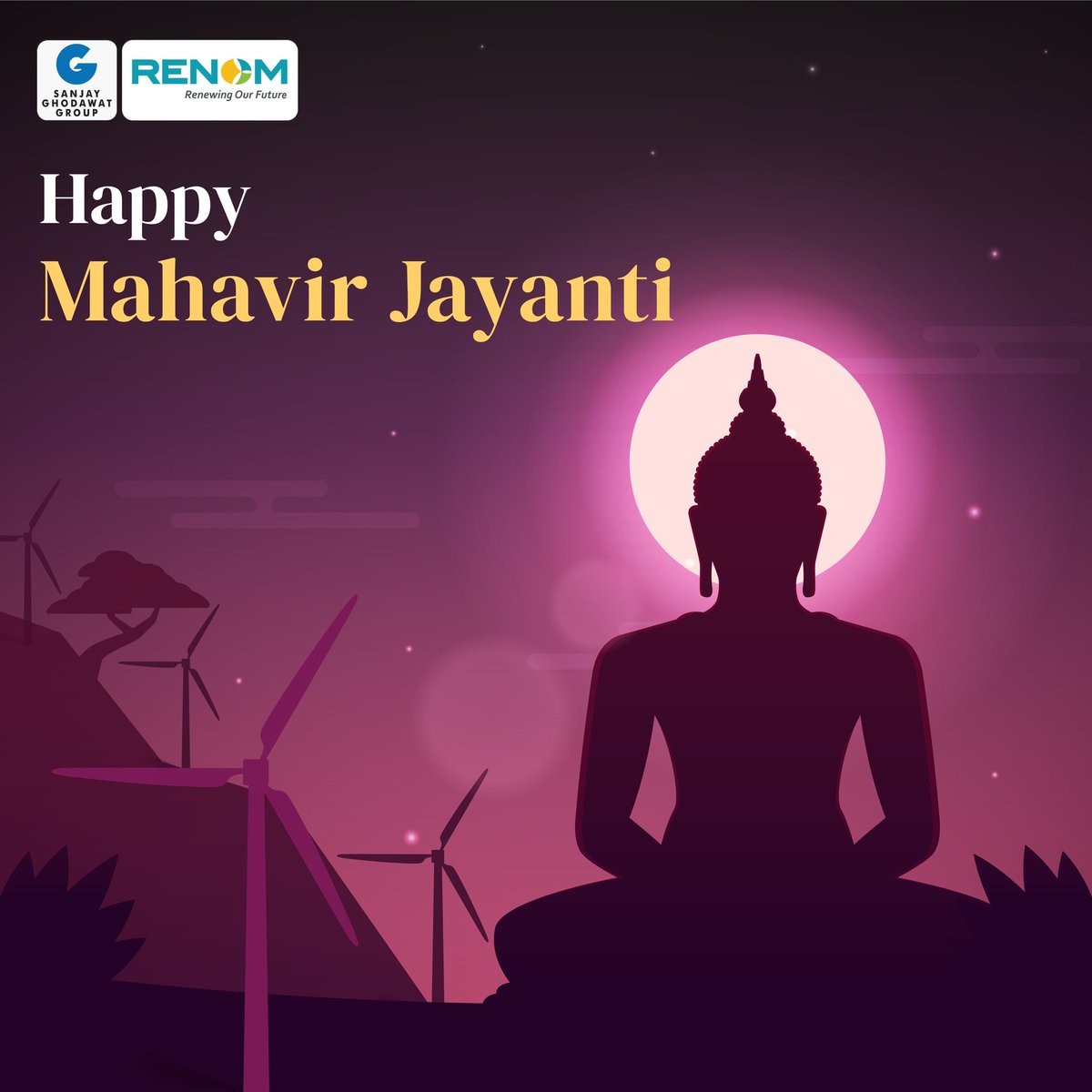 RENOMENERGY's tweet photo. May this divine day of Mahavir Jayanti bless you and your family with happiness, positivity, success and joy. Happy Mahavir Jayanti #mahavir #mahavirjayanti #onesgg #sggrising https://t.co/h55t1mU3wX