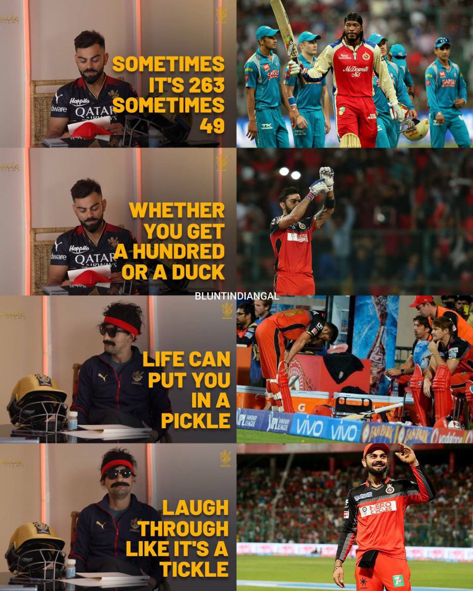 BluntIndianGal's tweet photo. Beautiful poem by Virat Kohli in RCB interview ❤️ https://t.co/eBpARUEGV3