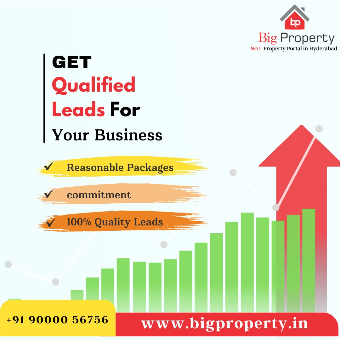 Get qualified leads for your business
Big property is Hyderabad's no1 lead generation company,
#Bestrealestateleadgenerationcompany #leadgeneration #realestateleadgeneration #leadgenerationexpert #leadgenerationcompany #bigproperty🏡 #qualityleads #Commitmentleads