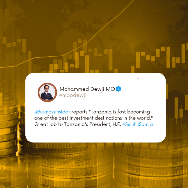 MeTL_Group's tweet photo. Taking the World by Storm: Tanzania's Rise as a Premier Investment Destination Acknowledged by @BusinessInsider, Thanks to H.E. @SuluhuSamia's Visionary Leadership.
#Mo #MeTL #MoQuotes #MoTweets #MoTunagusaMaishaYako https://t.co/GFvHAyxt9T