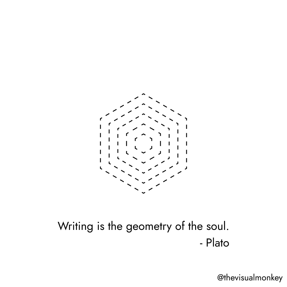 digitalshaman_'s tweet photo. "Writing is the geometry of the soul."
- Plato https://t.co/RB7l2njkKb