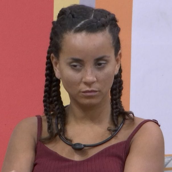 Dantinhas's tweet photo. Fred: "Quando a gente ataca, somos agressivos, maldoso e opressor." 
Sarah: "E qd fazemos dizem q agora nos conhecem de verdade." 
Domi: "É um elogio a Larissa falar q eu falo demais pq eu ñ tinha autoestima pra ter uma voz e agora tenho. Vim pra usar minha voz e incomodar mesmo." #BBB23