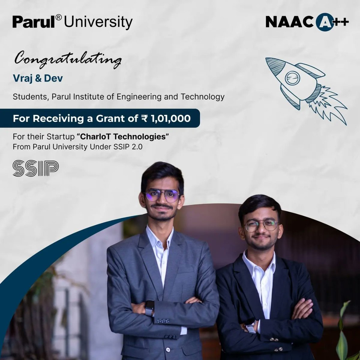 edc_pu's tweet photo. 💰Changing the Indian start-up ecosystem, one entrepreneur at a time!
We, as a university, are always looking to provide our students with all the resources they need to fulfill their dreams. Under the SSIP 2.0,  these student start-ups recently received their funding. https://t.co/IQCpV7GFvt