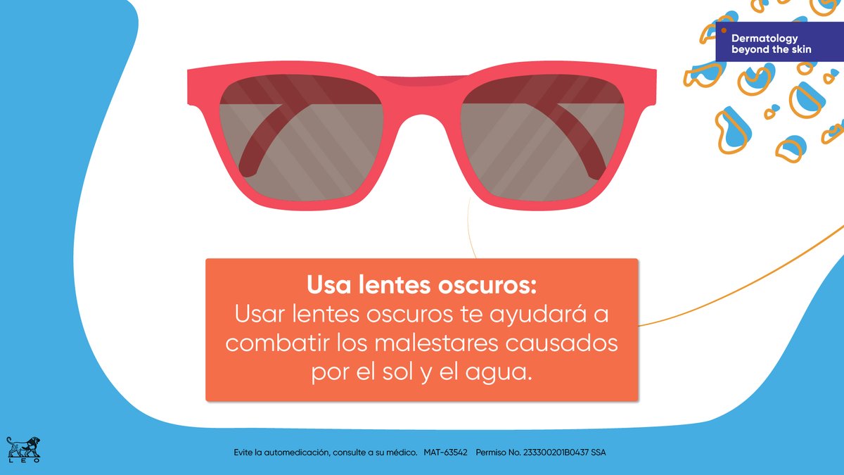 LeoPharmaMX's tweet photo. ¡Ya casi, ya casi! ☀️🏖😎 Aquí te dejamos 5 #LEOTips para que tu piel sobreviva, se vea hermosa y sana estas vacaciones.
#Vacaciones #LEOPharma #PielSana https://t.co/CsWgNIXNso