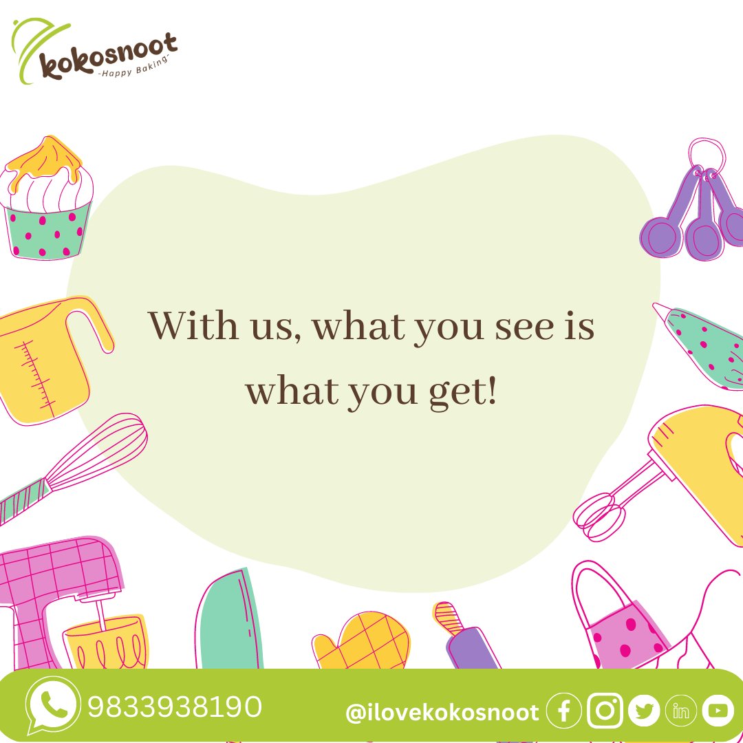 You can relax and shop with complete trust when it comes to Kokosnoot. Enjoy baking and leave the logistics to us!
#kokosnoot #bakery #bakeryproducts #BakingProducts #bakinglove #bakers #bakedgoods #bakingcakes #cakebaker
#dessert #cakes #pastry #birthdaycake #anniversarycake