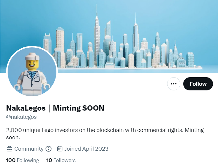 xSpiderSensei's tweet photo. *spider-sense tingles* 🔔
@nakalegos

10 followers 👀

Lego derivative of Nakamigos 🧩
Low Supply 2000 🤏
Looks like it mints soon ⌛

Will get W3bheads WL 😎 

Get every alert by becoming a W3bhead. 
5 people who Like + RT will get their applications personally reviewed🔍 https://t.co/RYYBxExj5T