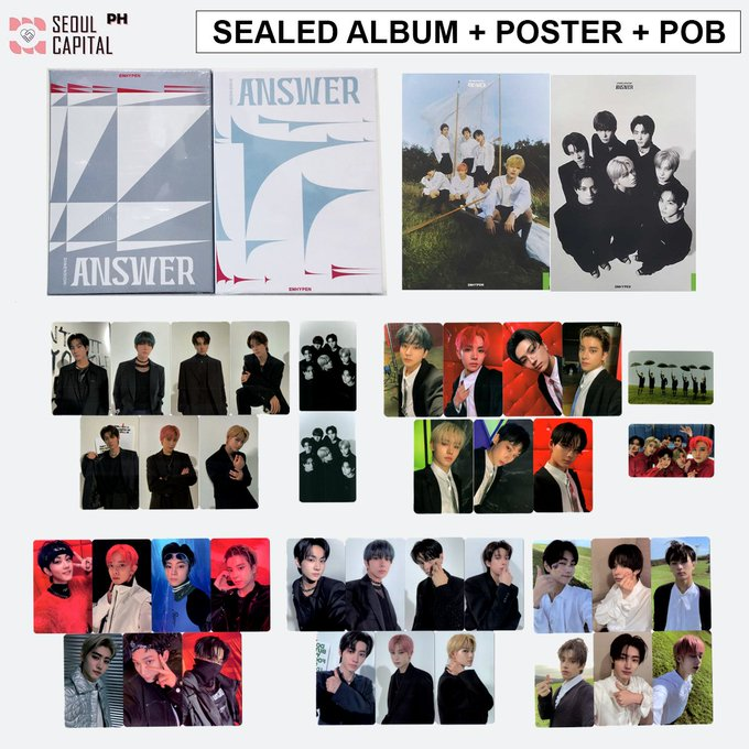 SEOULCAPITALPH's tweet photo. wts lfb ph #SCPTLONHAND 

📍[ALBUM + POSTER + POB] SEALED ENHYPEN DIMENSION ANSWER ALBUM 

¬ Buy 1 + Get 1 POB 
¬ Buy SET + Get 3 POB 

Get Here: https://t.co/6peWdzEV52

manifesto pc solo jungwon heeseung jay jake sunghoon sunoo ni-ki https://t.co/NUeMVZoLsQ