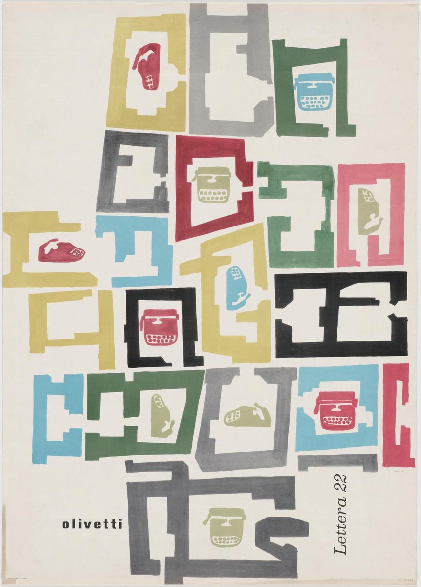 DesignReviewed's tweet photo. Giovanni Pintori
Italian, 1912–1999 via @MuseumModernArt 
https://t.co/25KGL869JA https://t.co/TxfM0XOrER
