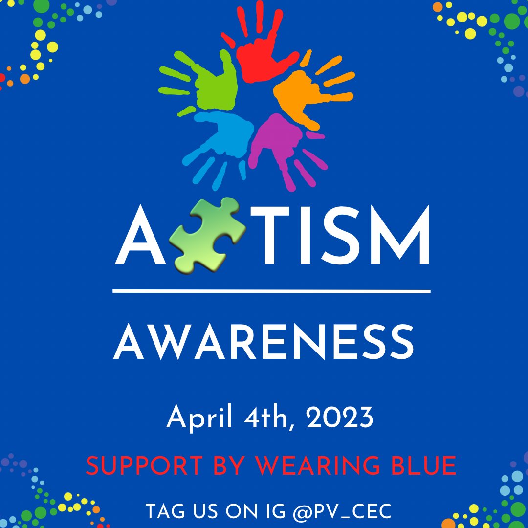 CecPvamu's tweet photo. PVAMU Light it up BLUE💙

🚨 April 4th, 2023  🚨

CEC is wearing blue to support those living with autism and their families. 

Together, we can create a better tomorrow. 

Show your support on IG @ pv_cec and Twitter @CecPvamu 
#pvamugoneBLUE
#LightItUpBlue, #AutismSpeaks #PVCEC https://t.co/oyACn200FB