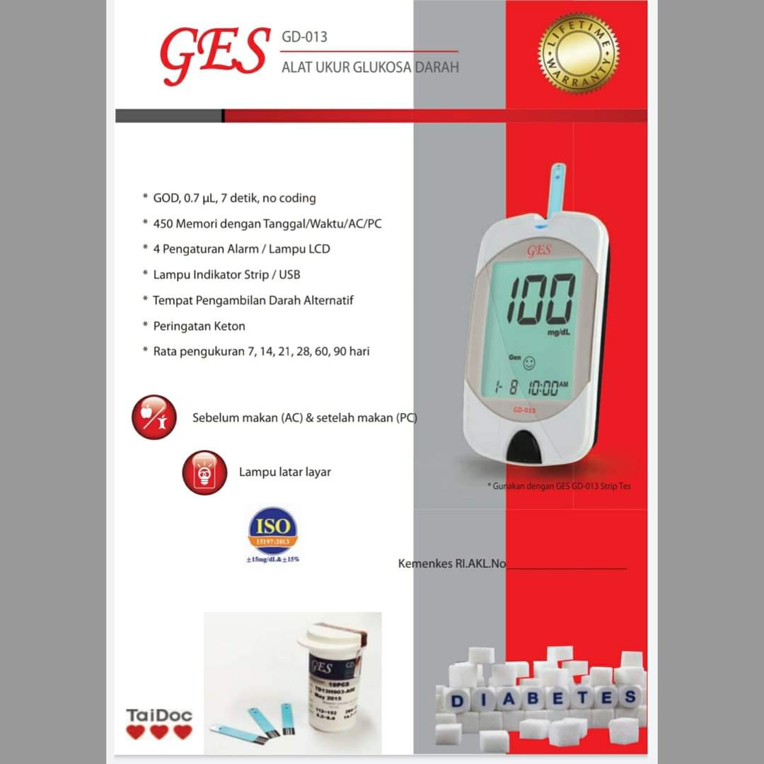 KaryaDeli's tweet photo. Kini hadir Alat test pemeriksaan gula darah yaitu GES, didukung dengan desain yang simple, pembacaan hasil yang akurat, harga ekonomis dan tentunya dengan kualitas yang terbaik☺👌
So, Grab it fast! https://t.co/DAET85IF2k