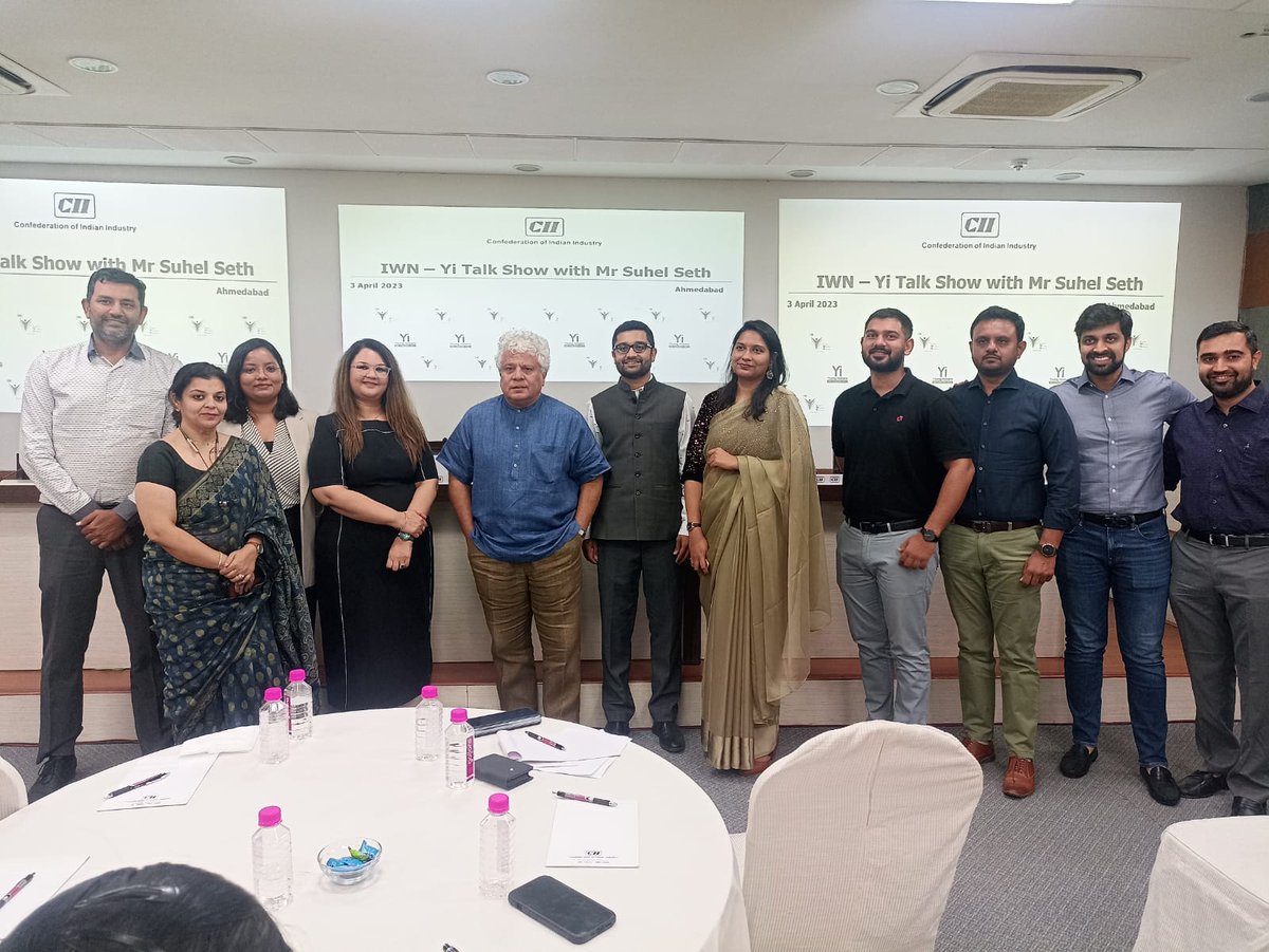 CII4WR's tweet image. CII IWN - Yi concluded a Talk Show with Mr #SuhelSeth, Founder & Managing Partner - Counselage India.
Mr Seth shared insights on India's progress with adoption of Digitization & AI and also deliberated on branding and marketing for young companies.
@YiTweets @CII_IWN