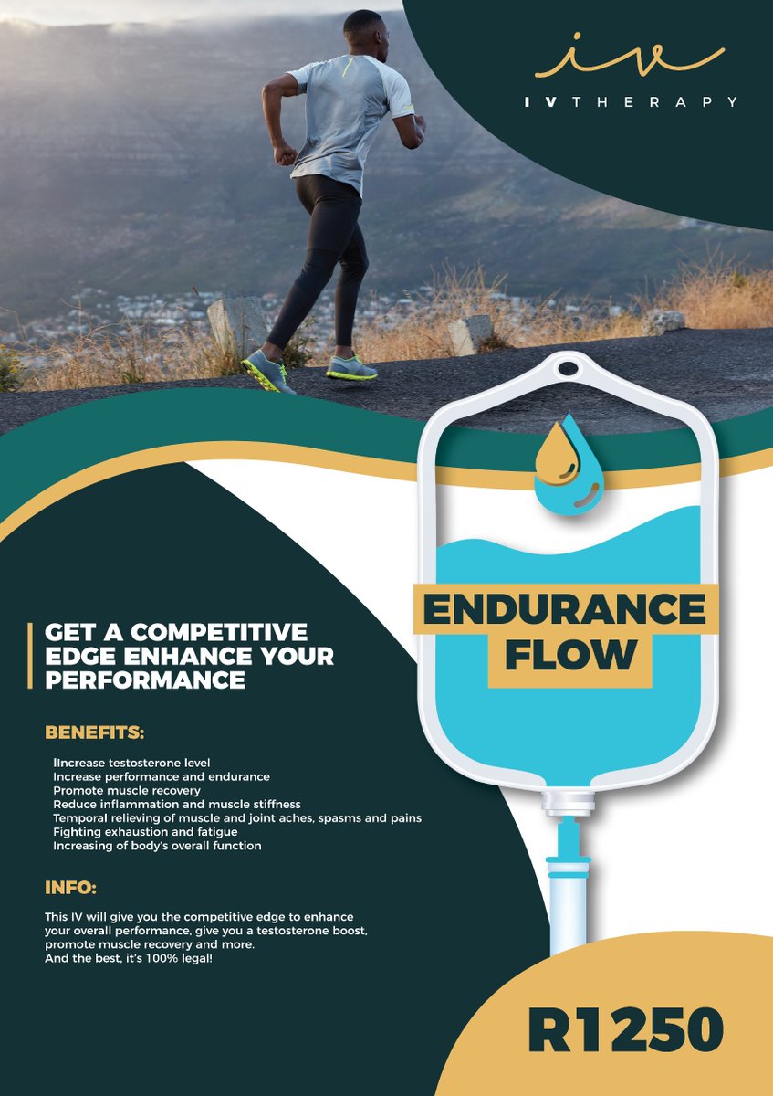 Training for your next race?  Get the competitive edge with our Endurance Flow IV 
#Traumeel #injury #athlete #Marathon #marathontraining #inflammation #inflammationrelief #ivdripvitamintherapy #IVDripTherapy