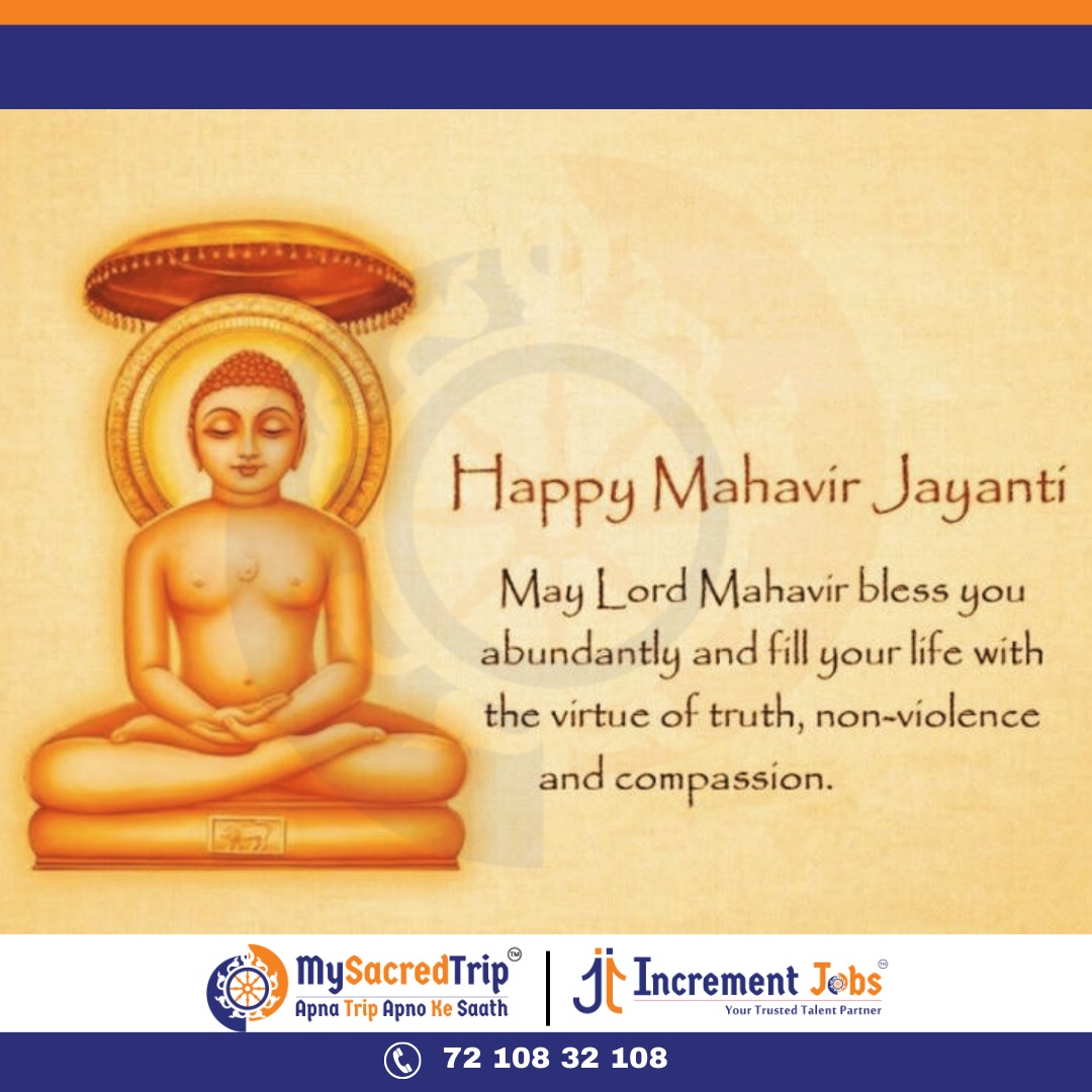 ✨Happy Mahavir Jayanti✨
.
.
.
.
.
.
.
.
.
.
.
.
    #MahavirJayanti
    #mysacredtrip
    #JaiMahavir
    #LordMahavir
    #TirthankaraMahavir
    #Jainism
    #Ahimsa
    #Nonviolence
    #SpiritualCelebration
    #JainFestival
    #JainCommunity
    #JainCulture