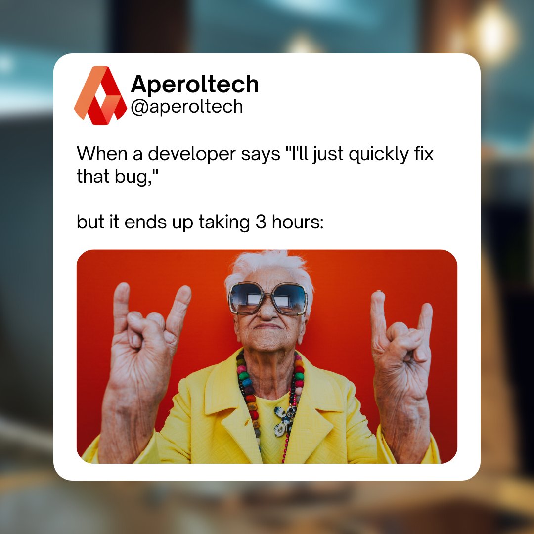 aperol_tech's tweet image. Web development: Where a 'quick fix' can turn into a marathon debugging session.
Develop and Design Error free website and applications: bit.ly/3nz1yp7
#webdevelopmenthumor #programmerlife #codingstruggles #webdevelopment #Webdesign